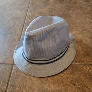 Light Blue | RIVIERA | Pinstriped Fedora